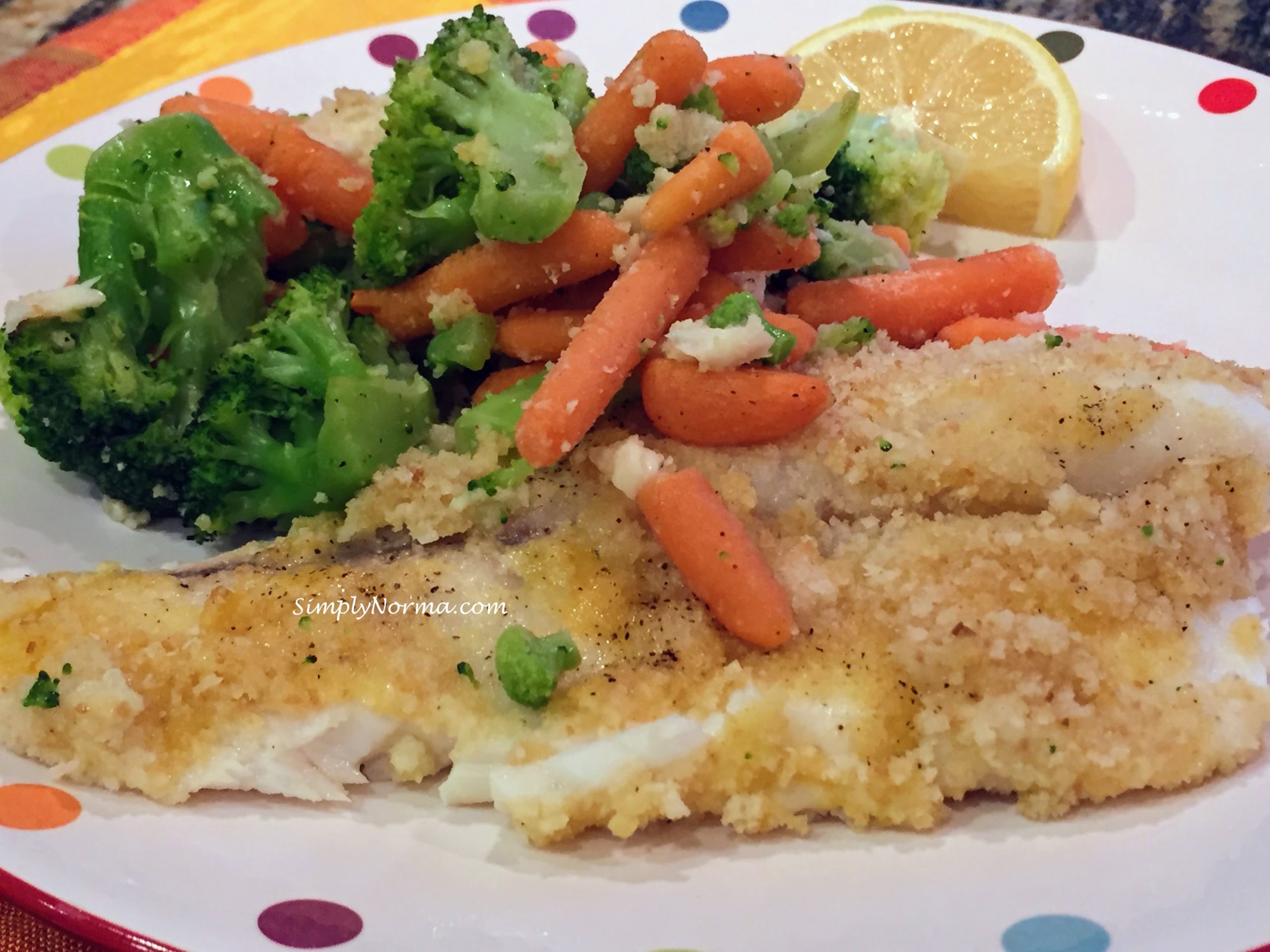 Baked Tilapia with Roasted Vegetables
