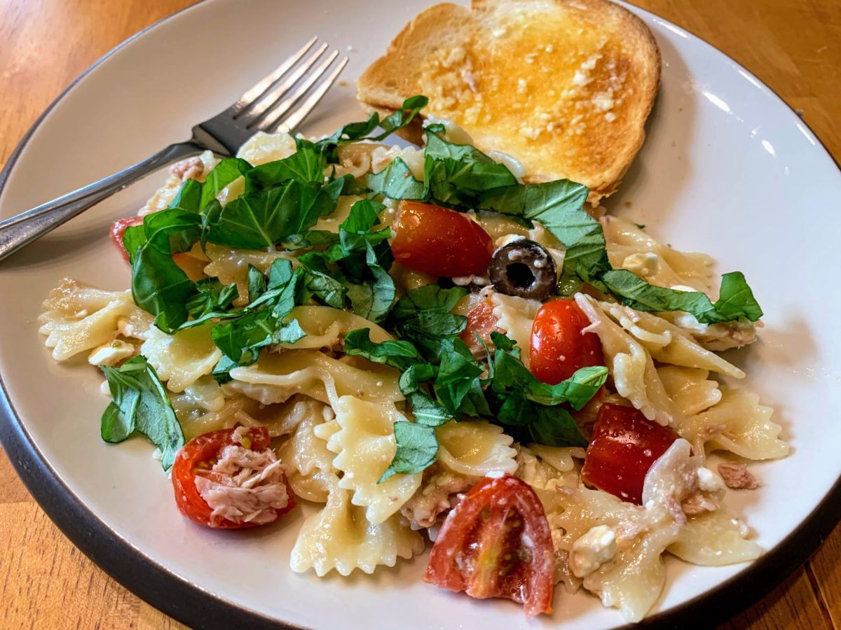 Review of Bow Tie Salad With Tuna Simply Norma